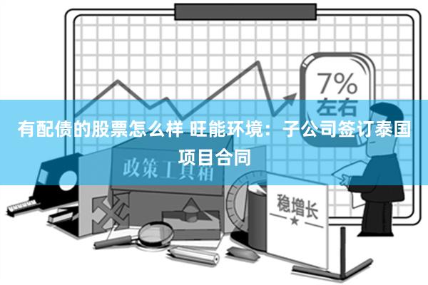 有配债的股票怎么样 旺能环境：子公司签订泰国项目合同